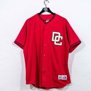 Washington Nationals DC Majestic Jersey XL VTG Y2K Made in USA  *in vintage worn